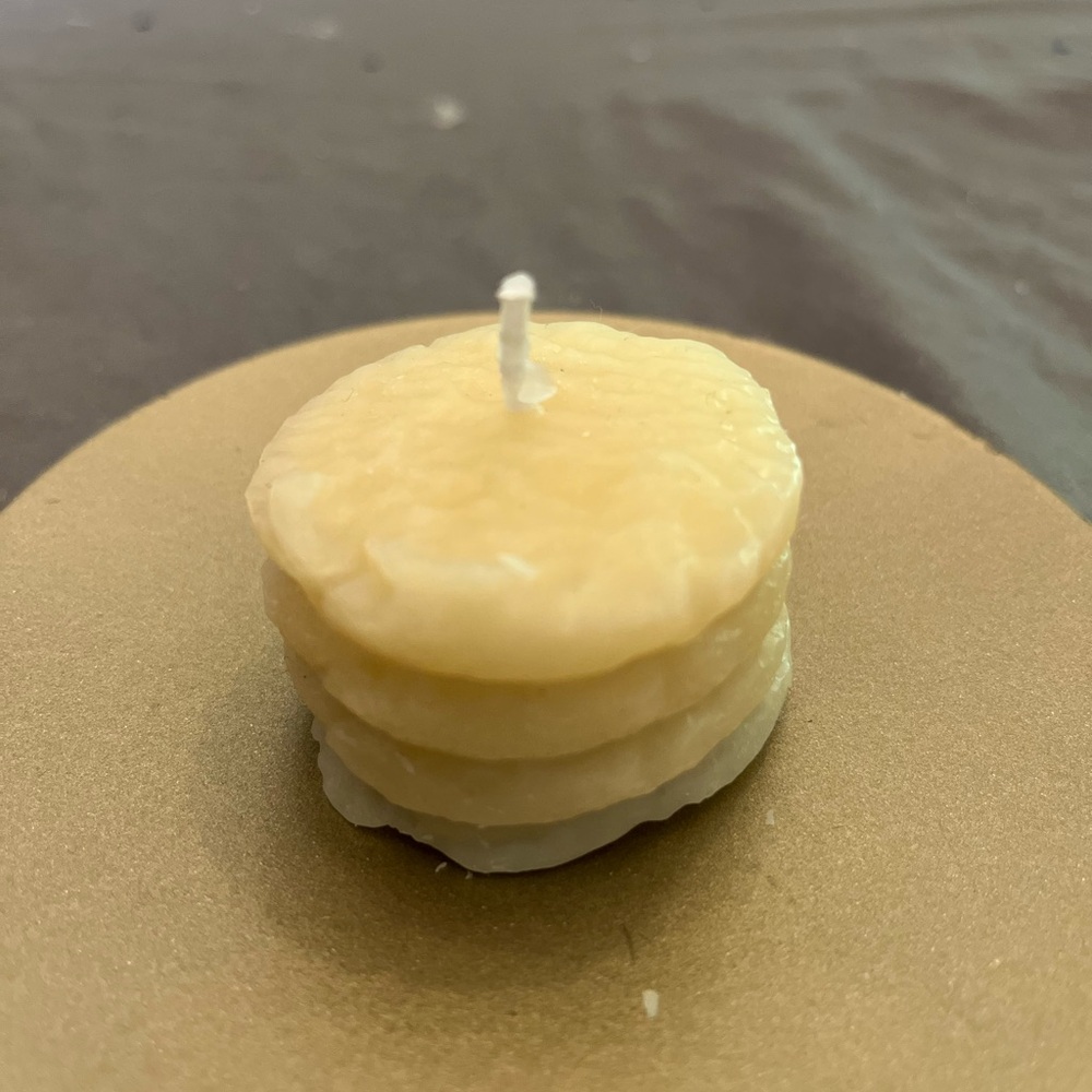 Cream Stacked cookie Candle